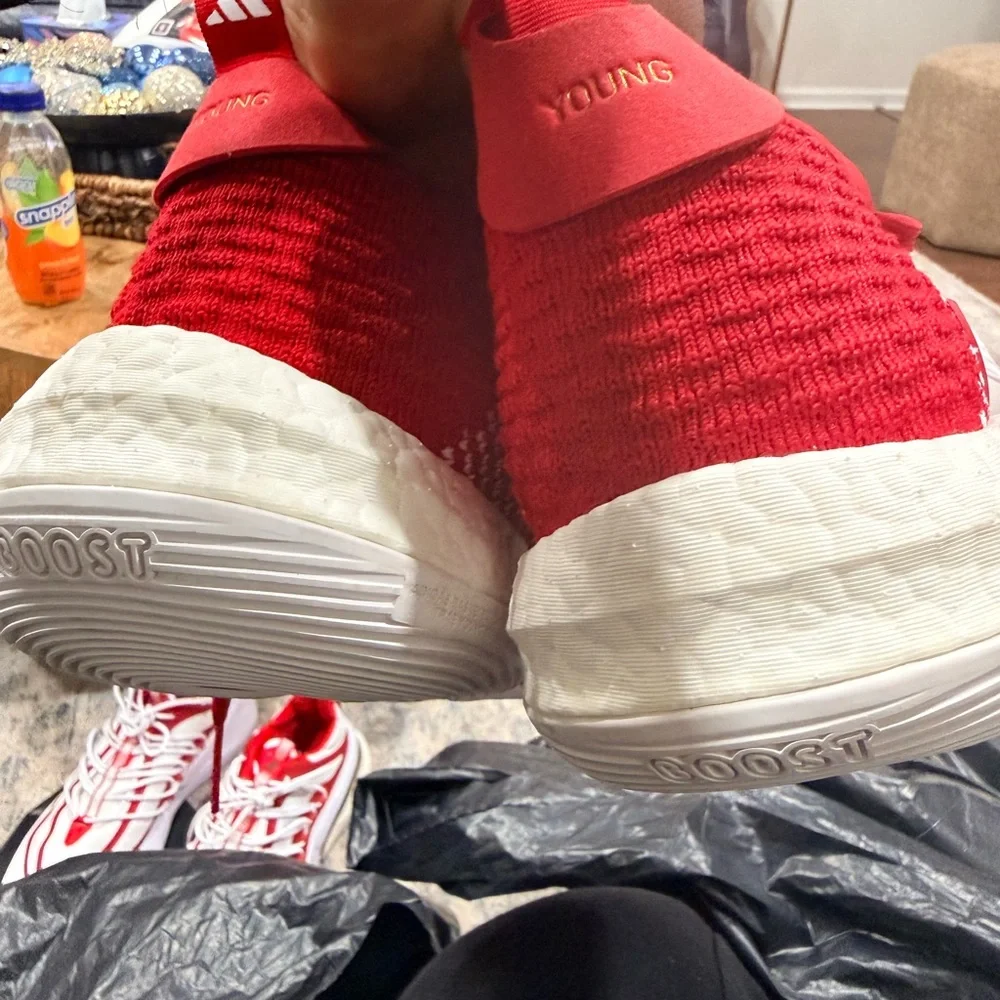 Adidas Trae Young Red Basketball Shoes